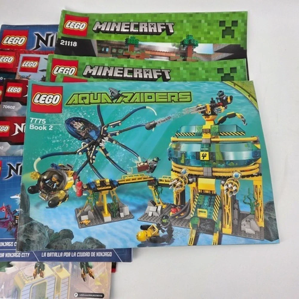 Lego Instruction Manual Only 60+ Plus Lot Ninjago Minecraft Heroes 21309 76042